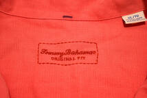 TommyBahama トミーバハマ 高級 シルク　開襟 オープンカラー ココナッツボタン 半袖 プレーン アロハシャツ 2XL 夏 (R0042603)_画像4