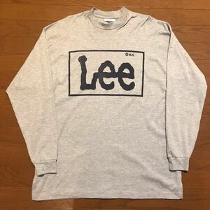 90s LEE made in USA 長袖Tシャツ Lサイズ USA製肉厚 霜降りグレー