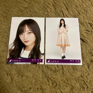 乃木坂46 梅澤美波 生写真 しあわせの保護色 封入特典 2枚 セット ヨリ ヒキ