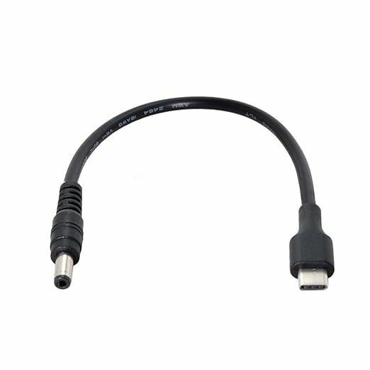 Type C USB-C - DC 5.5 2.5mm 電源プラグ延長充電ケーブル 20cm用