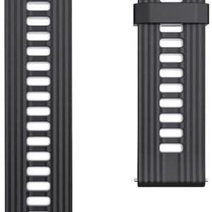 【2本セット】時計ベルト 22mm 腕時計 ベルト 時計バンド 汎用 Huawei GT3 Pro用 ブラック、グレー