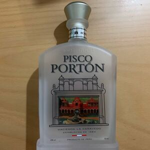 Pisco Porton пустая бутылка