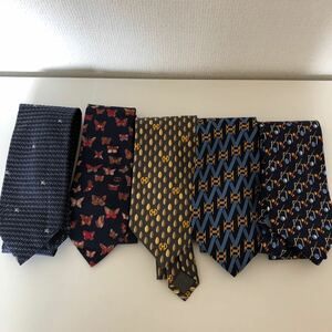 ¥1~ Gucci Burberry Celine necktie together 5ps.@ beautiful goods great number high class silk made GUCCI