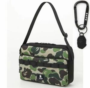 BAPE A BATHING APE 迷彩カモ ア ベイシング エイプ カラビナ付ショルダーバッグ CAMO カモ 付録ノベルティ