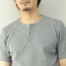 １★☆25402 Tシャツ メンズ 半袖 ヘンリーネック サーマル 半袖Tシャツ ヘンリーネックTシャツ ワッフルTシャツ 定番☆★_画像8