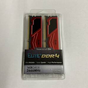 DDR4メモリ 16GB(8GB×2枚組) TEAM TPRD48G2666HC19BK [DDR4-2666 PC4-21300]aの画像1