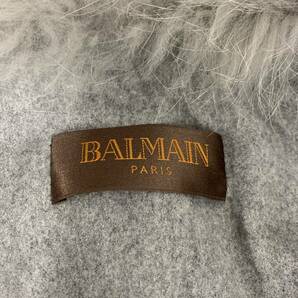 バルマン BALMANケープ ポンチョ カシミヤ フォックス グレー 系ケープコート レディース防寒 冬 フリーサイズ4670 カ4の画像5