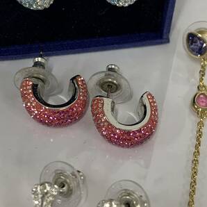 SWAROVSKI スワロフスキー ピアス 両耳 まとめ 4点 アクセサリー 現状品 カ4の画像5