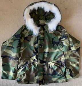 *M-S Vintage ultimate beautiful used &New(DeadStock) the US armed forces the truth thing ECWCS Size:M-S USGI ECWCS GEN1 Gore-Tex Parka W/Ruff Parka Gore-Tex Parker 