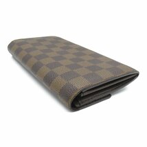 ルイ・ヴィトン ポルトフォイユ・サラ ブランドオフ LOUIS VUITTON 二つ折り財布 ダミエ 中古 レディース_画像4