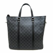 ルイ・ヴィトン タダオPM ビジネスバッグ トートバッグ ブランドオフ LOUIS VUITTON トートバッグ ダミエ・グラフィット 中古 メンズ レ_画像2