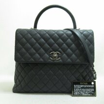 シャネル ココハンドル 2wayショルダー バッグ ブランドオフ CHANEL キャビアスキン(グレインドカーフ) 2wayショルダーバッグ キャビア/_画像6