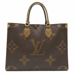 ルイ・ヴィトン オンザゴーMM ブランドオフ LOUIS VUITTON 2wayショルダーバッグ モノグラム・ジャイアント・リバース 中古 レディース