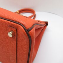 エルメス バーキン30 ブランドオフ HERMES レザー ハンドバッグ トゴ 中古 レディース_画像9