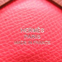 エルメス カルヴィデュオ カードケース ブランドオフ HERMES レザー カードケース ヴォーエプソン 中古 レディース_画像7