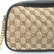 グッチ GG MARMONT　マーモント ブランドオフ GUCCI GGキャンバス ショルダーバッグ キャンバス/レザー 中古 レディース_画像10