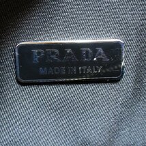 プラダ ウーヴェルチュール バケットバッグ ブランドオフ PRADA カーフ（牛革） 2wayショルダーバッグ ナイロン/カーフ 中古 レディース_画像7