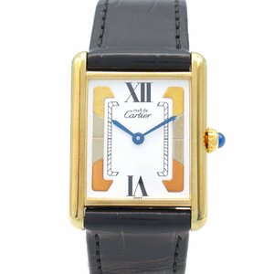 カルティエ マストタンク ブランドオフ CARTIER GP（ゴールドメッキ） 腕時計 GP/クロコ革 中古 レディース