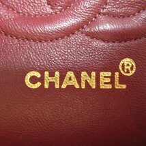 シャネル マトラッセ ダブルフラップチェーンショルダー　バッグ ブランドオフ CHANEL ラムスキン（羊革） ショルダーバッグ ラムスキン_画像7