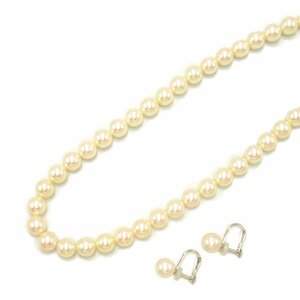 ジュエリー パール ネックレス&イヤリング セット ブランドオフ JEWELRY その他 その他アクセサリー K14WG 中古 レディース