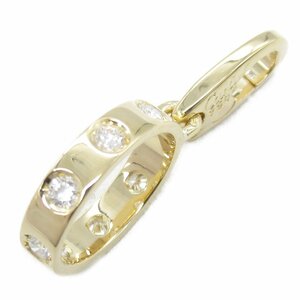  Cartier Rav diamond charm brand off CARTIER K18( yellow gold ) pendant top 750YG used men's lady's 