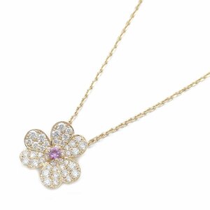  Van Cleef & Arpels flivoru diamond розовый сапфир бренд off K18PG( розовое золото ) колье 750PG б/у reti-