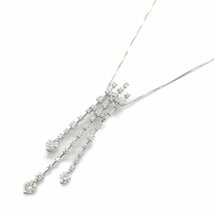 ジュエリー ダイヤモンド ネックレス ブランドオフ JEWELRY K18WG（ホワイトゴールド） ネックレス K18WG 中古 レディース_画像1