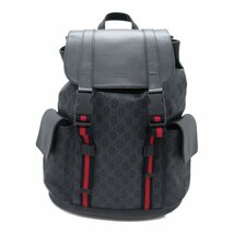 グッチ GGスプリーム リュックサック ブランドオフ GUCCI キャンバス リュックサック バックパック コーティングキャンバス/レザー 中古_画像1