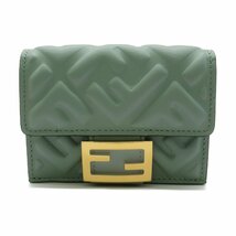 フェンディ 三つ折り財布 ブランドオフ FENDI レザー 三つ折り財布 レザー レディース_画像1