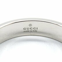 グッチ アイコンリング ブランドオフ GUCCI K18WG（ホワイトゴールド） リング・指輪 750WG 中古 メンズ レディース_画像4