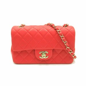 シャネル ミニマトラッセ チェーンショルダー ブランドオフ CHANEL ラムスキン（羊革） ショルダーバッグ ラムスキン 中古 レディース