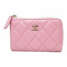 シャネル コインケース ブランドオフ CHANEL ラムスキン（羊革） コインケース ラムスキン 中古 レディース_画像1