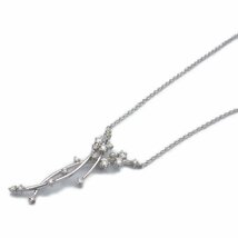 スタージュエリー ダイヤ ネックレス ブランドオフ STAR JEWELRY K18WG（ホワイトゴールド） ネックレス K18WG 中古 レディース_画像1