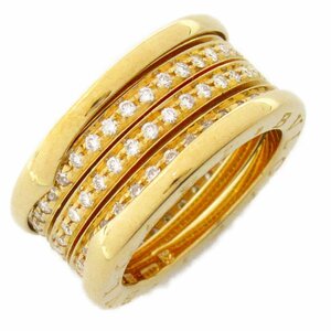 Bulgari B-Zero1 Beau Zero Wan Diamond Ring Brand 4 Band Brand от Bvlgari K18 (желтое золото) Кольцо / Кольцо 750yg использовала леди