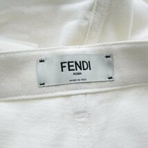 フェンディ ホワイトデニムハーフパンツ ブランドオフ FENDI デニム デニムパンツ デニム 中古 メンズ レディース_画像4