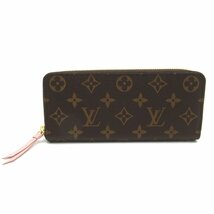 ルイ・ヴィトン ポルトフォイユ・クレマンス ブランドオフ LOUIS VUITTON ラウンド長財布 モノグラム 中古 メンズ レディース_画像1