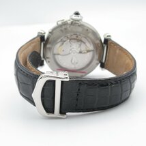 カルティエ パシャ38 ブランドオフ CARTIER ステンレススチール 腕時計 SS/革 中古 メンズ_画像4