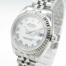 ロレックス デイトジャスト D番 腕時計 ウォッチ ブランドオフ ROLEX K18WG（ホワイトゴールド） 腕時計 WG/SS 中古 レディース_画像3