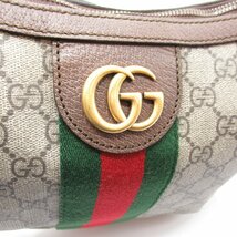 グッチ ショルダーバッグ ブランドオフ GUCCI GGキャンバス ショルダーバッグ コーティングキャンバス/レザー 中古 レディース_画像8