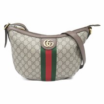 グッチ ショルダーバッグ ブランドオフ GUCCI GGキャンバス ショルダーバッグ コーティングキャンバス/レザー 中古 レディース_画像1