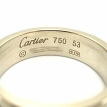 カルティエ ラブリング ブランドオフ CARTIER K18WG（ホワイトゴールド） リング・指輪 750WG 中古 レディース_画像4