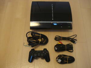 P★SONY PS3 本体 CECHA00 60GB PS1/PS2ソフト可動 ハイスピードHDMIケーブル付 付属品有 完動良品 ★送料安！