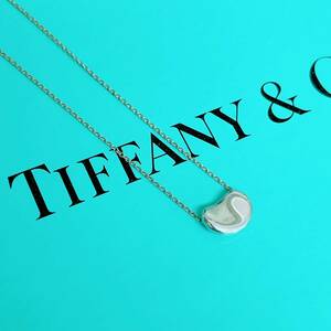 K：【TIFFANY&Co ティファニー】ビーンズ エレサペレッティ 925 シルバー ネックレス 2.4g