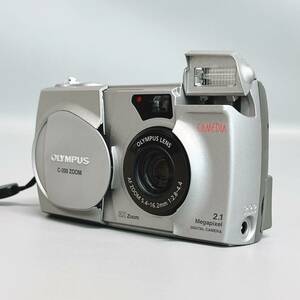 良品 オリンパス キャメディア C-200 ZOOM デジタルカメラ シルバー 純正ストラップ付き