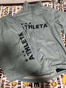 アスレタ ATHLETA サッカー ウインドブレーカー フットサル セットアップ 上下セット カーキ