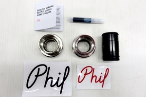 [未使用保管品] PHILWOOD フィルウッド OBB STAINLESS ボトムブラケット GMPクランク用 シェル幅68/73mm JIS規格