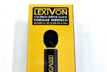 新品未開封 LEXIVON 1/4-INCH DRIVE CLICK TORQUE WRENCH トルクレンチ LX-181 20-200in.-lb./2.26-22.6Nm_画像2