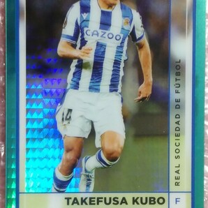 送料込即決 2022-23 Topps Marlin UEFA Club Competitions Aqua Prism Refractor #124 Takefusa Kubo 久保建英 アクアプリズムリフラクター