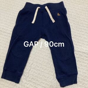 Baby GAP 膝当て布付き コットンワッフル生地パンツ18-24M 90cm