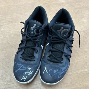  Hiroshima Dragonfly z14 number Karl * laundry player autograph autograph attaching actual use shoes NIKE 897638 001 Nike Nike KD Trey 5 V Anthracite